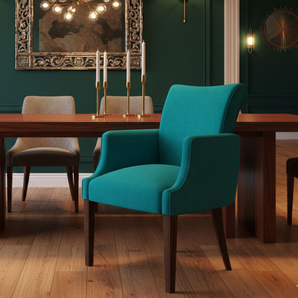 Floret Dining Chair-Arctic Blue